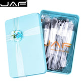 JAF 24pcs Professional Makeup Brushes Set High Quality Make Up Brushes Full Function Studio Synthetic Make-up Tool Kit J2404YC-B
