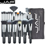 JAF 24pcs Professional Makeup Brushes Set High Quality Make Up Brushes Full Function Studio Synthetic Make-up Tool Kit J2404YC-B