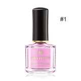 BORN PRETTY 6ml Holographic Nail Stamping Polish Silver Holo Laser Stamping Polish DIY Image Printing Polish Nail Art Lirqurd