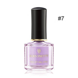 BORN PRETTY 6ml Holographic Nail Stamping Polish Silver Holo Laser Stamping Polish DIY Image Printing Polish Nail Art Lirqurd