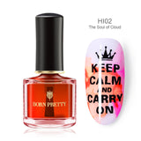 BORN PRETTY Watercolor Ink Nail Polish 6ml Smuoce Blossom Nail Polish Nail Art Varnish Long-Lasting DIY Design Manicure