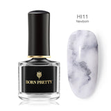 BORN PRETTY Watercolor Ink Nail Polish 6ml Smuoce Blossom Nail Polish Nail Art Varnish Long-Lasting DIY Design Manicure
