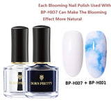 BORN PRETTY Watercolor Ink Nail Polish 6ml Smuoce Blossom Nail Polish Nail Art Varnish Long-Lasting DIY Design Manicure