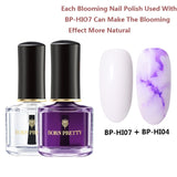 BORN PRETTY Watercolor Ink Nail Polish 6ml Smuoce Blossom Nail Polish Nail Art Varnish Long-Lasting DIY Design Manicure