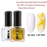 BORN PRETTY Watercolor Ink Nail Polish 6ml Smuoce Blossom Nail Polish Nail Art Varnish Long-Lasting DIY Design Manicure