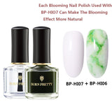 BORN PRETTY Watercolor Ink Nail Polish 6ml Smuoce Blossom Nail Polish Nail Art Varnish Long-Lasting DIY Design Manicure