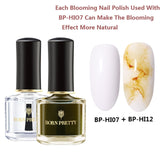 BORN PRETTY Watercolor Ink Nail Polish 6ml Smuoce Blossom Nail Polish Nail Art Varnish Long-Lasting DIY Design Manicure