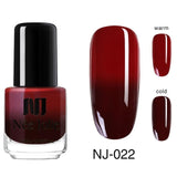 NEE JOLIE Thermal Nail Polish Temperature Color Changing Glitter Sequins Fast Dry Manicure Varnish 3.5ml Gradient Nail Lacquer