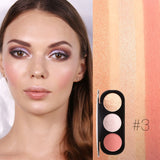 FOCALLURE 3 colors Natural Blusher Professional Blush& shimmer Highlighter bronzer Face contour long lasting blusher palette