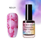 Watercolor Ink Nail Polish