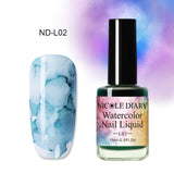Watercolor Ink Nail Polish