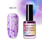 Watercolor Ink Nail Polish