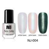 NEE JOLIE Thermal Nail Polish Temperature Color Changing Glitter Sequins Fast Dry Manicure Varnish 3.5ml Gradient Nail Lacquer