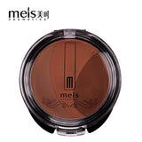 MEIS Natural Face Powder Mineral Oil-control Foundations Brighten Concealer Whitening Make Up Pressed Powder With Puff 3 IN 1