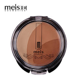 MEIS Natural Face Powder Mineral Oil-control Foundations Brighten Concealer Whitening Make Up Pressed Powder With Puff 3 IN 1