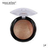 Miss Rose Face Bronzer Makeup Palette Cheek Color Blush Contour Palette Professional Baked Blusher Waterproof Cosmetic Glow Kit