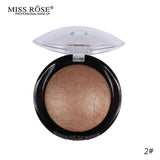 Miss Rose Face Bronzer Makeup Palette Cheek Color Blush Contour Palette Professional Baked Blusher Waterproof Cosmetic Glow Kit