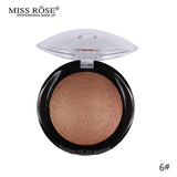 Miss Rose Face Bronzer Makeup Palette Cheek Color Blush Contour Palette Professional Baked Blusher Waterproof Cosmetic Glow Kit